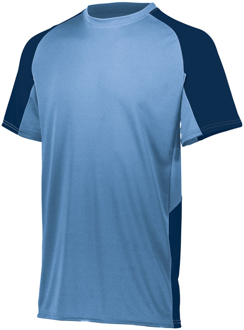 Augusta Sportswear Youth Cutter Jersey (1518), Color 'Columbia Blue/Navy'